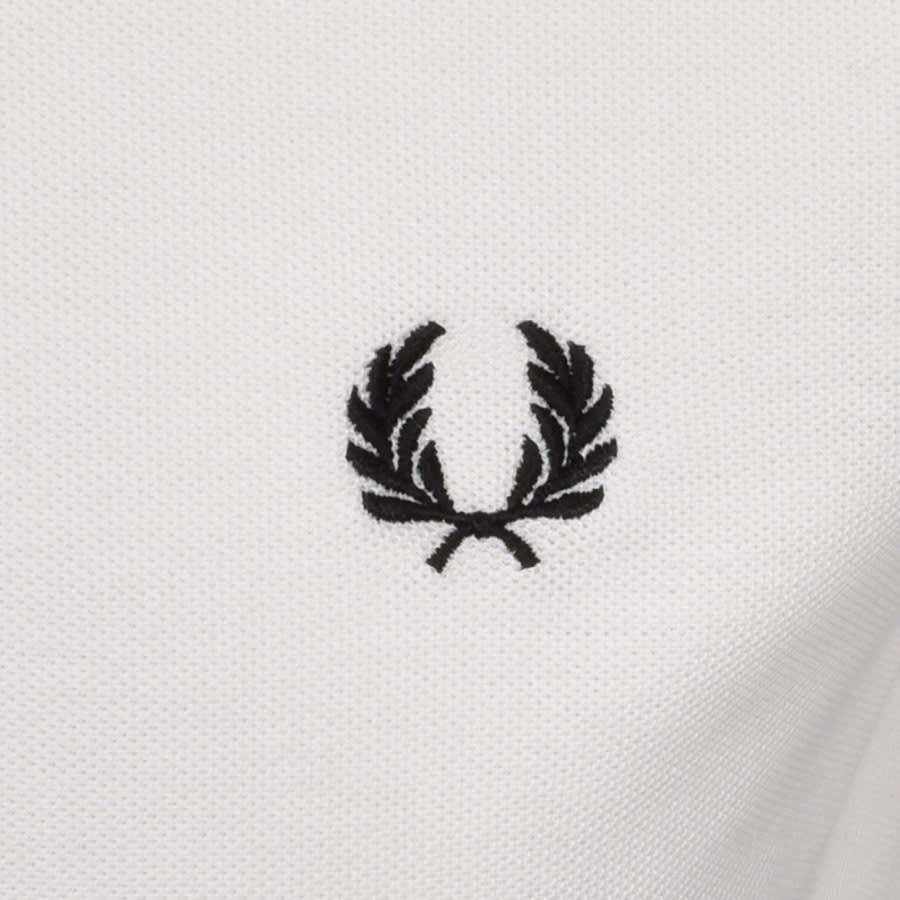 Alternative Image for ProductFred Perry Button Down Polo T Shirt White3